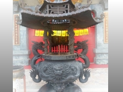 新竹香山財神廟3尺6脫臘爐