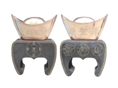 元寶佛具用品-3尺6大元寶(三七黃銅手工打造)～罄鐘台灣佛具