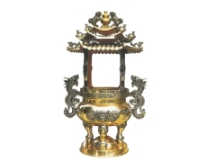 天公爐佛具用品-銅３尺天公爐～罄鐘臺灣佛具