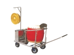 大鼓佛具用品-白鐵鼓車～罄鐘台灣佛具