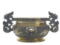香爐佛具用品-龍頭爐～罄鐘台灣佛具