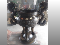 佛具工廠專營佛具用品,佛具批發,銅鐘,銅罄,天公爐,無極慈航宮2尺2立體龍(仿古色)