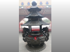 佛具工廠專營佛具用品,佛具批發,銅鐘,銅罄,天公爐,麻豆代天府5尺1大型脫臘爐