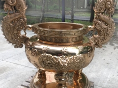 罄鐘佛具批發,銅鐘,銅罄,天公爐-福佑宮3尺重型炮金天公爐