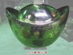 罄鐘佛具製造各種，銅鐘,銅罄,銅鑼,木魚,天公爐,香爐,法器-1尺6磷銅元寶