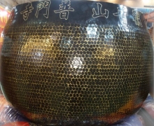 佛具工廠,專營佛具用品,佛具批發,銅鐘,銅罄,天公爐-大陸吉林省觀音山普門寺3尺特級大罄