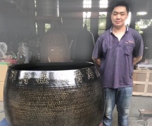 罄鐘佛具製造各種，銅鐘,銅罄,銅鑼,木魚,天公爐-浙江南海普陀接待禪寺3尺3特級罄