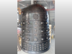 佛具工廠,專營佛具用品,佛具批發,銅鐘,銅罄,天公爐-3尺6孔鐘仿古色