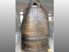 佛具工廠,專營佛具用品,佛具批發,銅鐘,銅罄,天公爐-山東省冠縣萬壽寺3尺大鐘