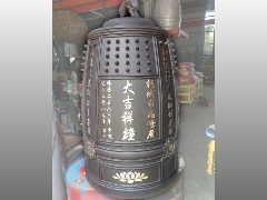 台灣佛俱工廠製造～銅鐘,銅罄,銅鑼,木魚,天公爐-安徽桐城市3尺大吉祥鐘
