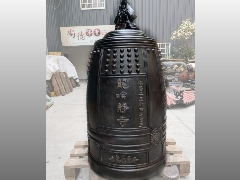 台灣佛俱工廠製造～銅鐘,銅罄,銅鑼,木魚,天公爐,香爐,泉州龍吟靜寺2尺2銅鐘