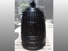 台灣佛俱工廠,銅鐘,銅罄,天公爐等佛具用品製造批發,南天宮2尺2銅鐘