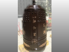 罄鐘佛具製造各種,銅鐘,銅罄,銅鑼,木魚,天公爐,神岡新和宮2尺7銅鐘