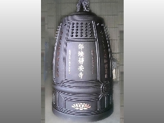 台灣佛俱工廠,銅鐘,銅罄,天公爐等佛具用品製造批發,靜安寺3尺銅鐘