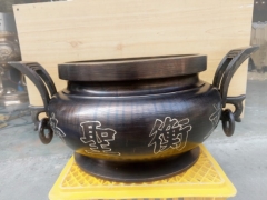 罄鐘台灣佛具工廠～佛具批發，銅鐘、銅罄、天公爐-1尺3重型奏版桌爐