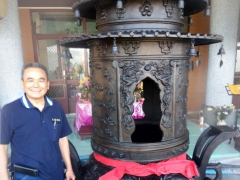 佛具工廠專營佛具用品，銅鐘、銅罄、銅鑼、天公爐、香爐、法器-3尺奏版耳脫臘天公爐