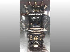 佛具工廠專營佛具用品,佛具批發,銅鐘,天公爐-3尺雙層屋頂烤漆天公爐